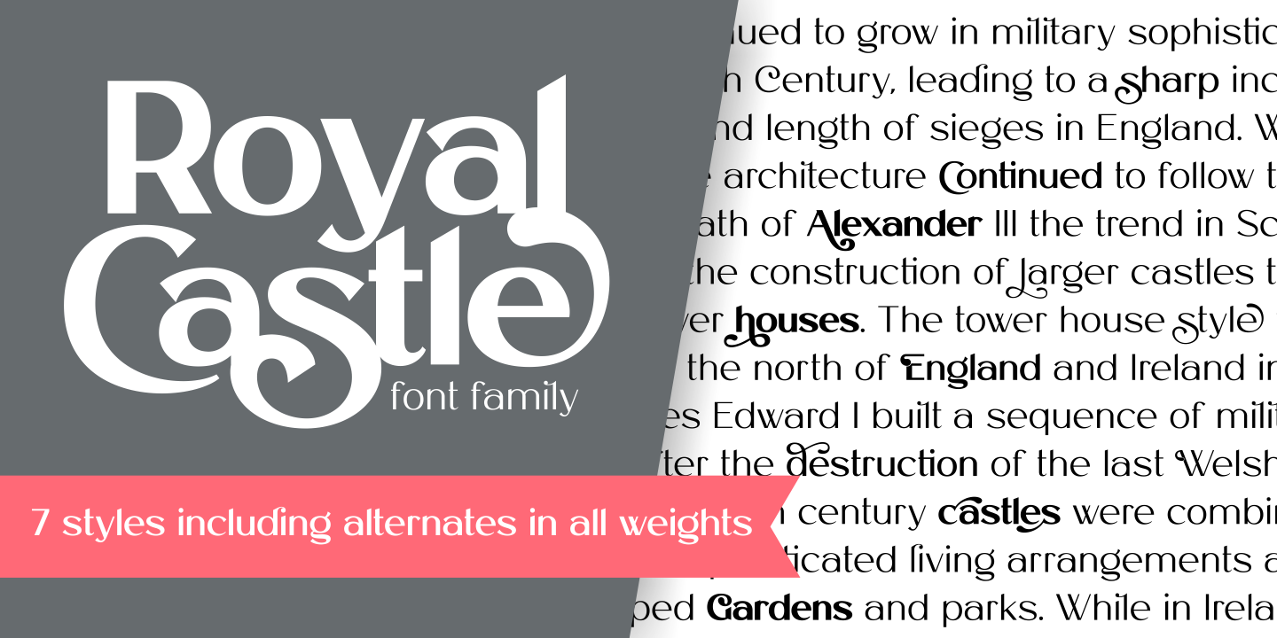 Beispiel einer Royal Castle-Schriftart #1